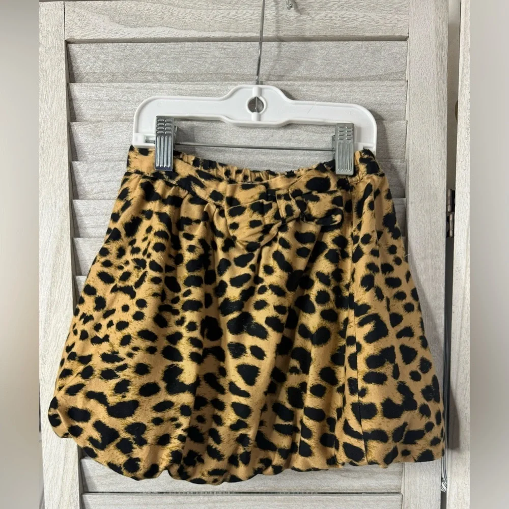 GAP Kids Leopard Print Balloon Skirt Size 4T Animal Print Cute Great Condition